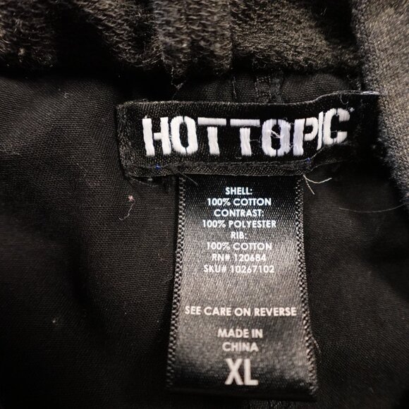 Hot Topic Military-Style Hooded Utility Jacket Women’s XL Black - Picture 2 of 11